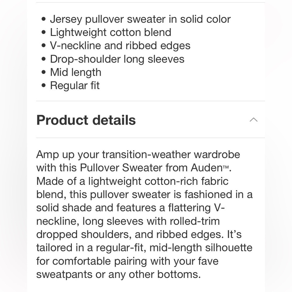 Women's Pullover Pajama Sweater - Auden™
Heathered Gray new - Picture 4 of 5
